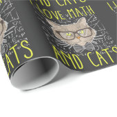 Love Math and Cats数学者おたく ラッピングペーパー (ロールコーナー)
