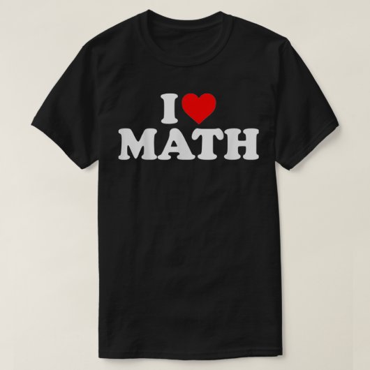 Love Math Heart Tシャツ (デザイン正面)