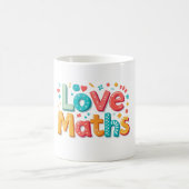  Love maths - fun typography  モーフィングマグカップ (中央)