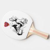 Love Meハート（犬） 卓球ラケット (横)