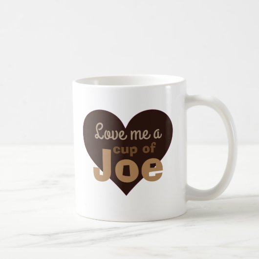 Love Me a Cup of Joe Coffee Lovers引用文 コーヒーマグカップ (右)