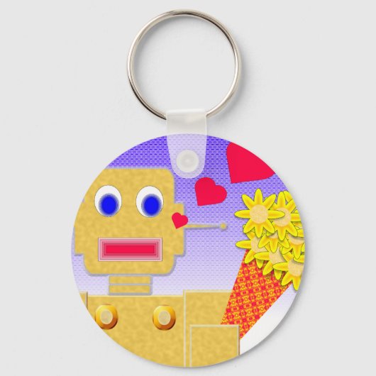 Love Me, I'm a Bot キーホルダー (正面)