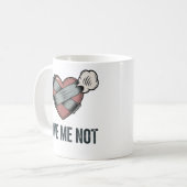Love Me Not | 楽しい失恋デザイン コーヒーマグカップ (正面左)