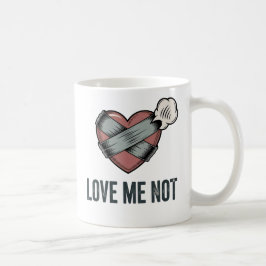 Love Me Not | 楽しい失恋デザイン コーヒーマグカップ