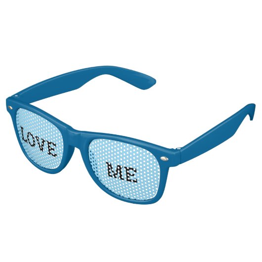 LOVE ME retro Shades / Fun Party Sunglasses レトロサングラス (アングル)