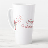 Love Medicine Valentine's Day Design カフェラテマグ (左アングル)