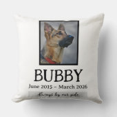 Love Memorial Funeral Pet Loss In Our Hearts Forev クッション (正面)