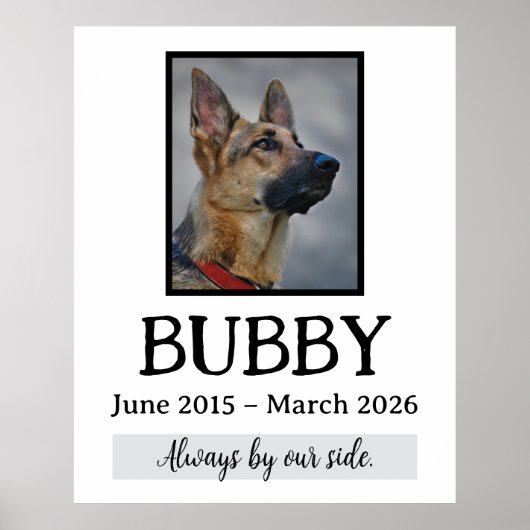 Love Memorial Funeral Pet Loss In Our Hearts Forev ポスター (正面)