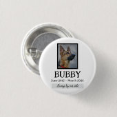 Love Memorial Funeral Pet Loss In Our Hearts Forev 缶バッジ (正面&裏面)