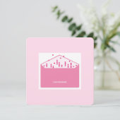 Love Message Pink Hearts Minimalist Cute Funny   (スタンド正面)