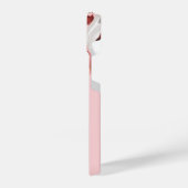 Love Message with Pink Flowers Custom iPhoneケース (左側面)