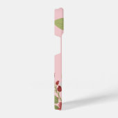 Love Message with Pink Flowers Custom iPhoneケース (右側面)