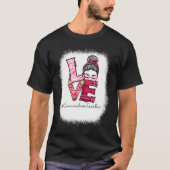 Love Messy Bun Curriculum Teacher Valentine's Day  Tシャツ (正面)
