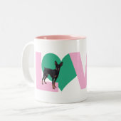 Love Min Pin Mug ツートーンマグカップ (正面左)
