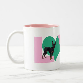 Love Min Pin Mug ツートーンマグカップ
