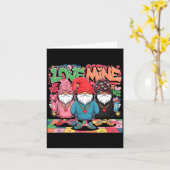 Love Mine Gnomes Urban Street Art Valentines Graff カード (黄色い花)