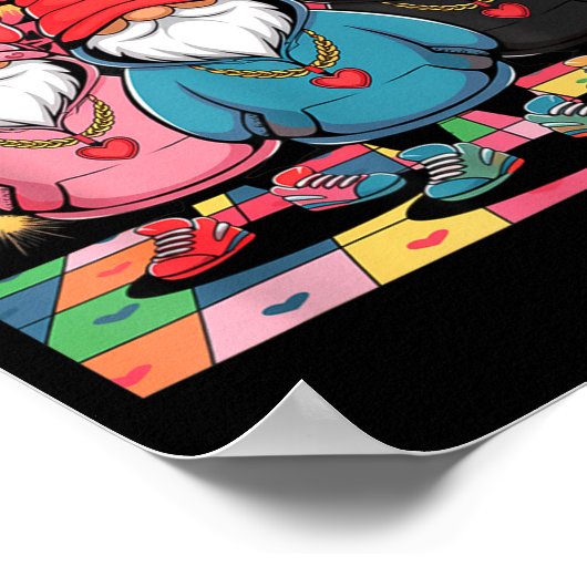 Love Mine Gnomes Urban Street Art Valentines Graff ポスター (角)