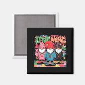 Love Mine Gnomes Urban Street Art Valentines Graff マグネット (正面/裏面)