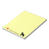 Love Mini Schnauzersメモ帳 ノートパッド (回転)