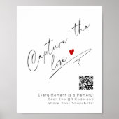 Love Minimalist QRコードの結婚取得 ポスター (正面)