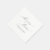 Love Minimalist Script 結婚'sの応援 スタンダードカクテルナプキン (角)