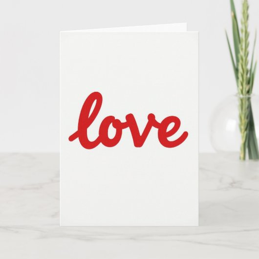 Love Minimalist Style Card カード (正面)