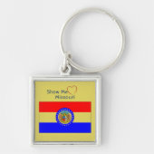 Love Missouri Patriotic Keychain キーホルダー (正面)