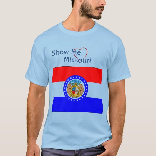 Love Missouri Uni-sex愛国的Tシャツを表示 Tシャツ (正面)