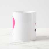 Love mode On ジャンボコーヒーマグカップ (正面)