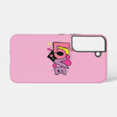 Love Modern Watercolor Artsy Valentine's Day Samsung Galaxyケース (裏面横)