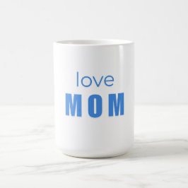 Love Mom Blue Newborn mug コーヒーマグカップ