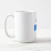 Love Mom Blue Newborn mug コーヒーマグカップ (左)