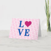 LOVE mom mother modern elegant we love you mom カード (正面)