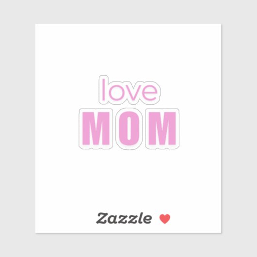 Love Mom Sticker – Cute Mother’s Day Gift Idea シール (シート)