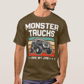 Love Monster Trucks For Boys & Birthday Party Mons Tシャツ