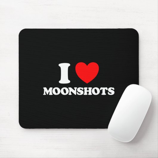 Love Moonshots Funny Startup Wild Disrupt Bold Tec マウスパッド (マウス)