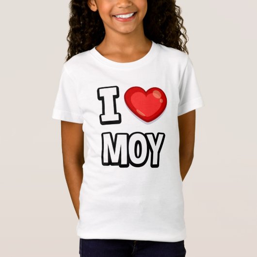 Love Moy: Girl's T-Shirt Tシャツ (正面)