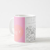 Love mug コーヒーマグカップ (正面左)
