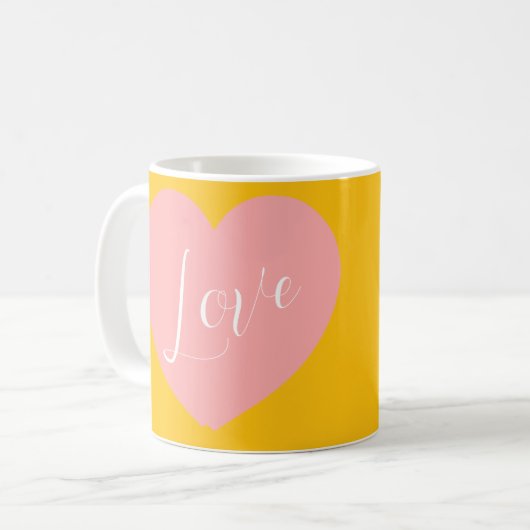 love mug コーヒーマグカップ (正面左)