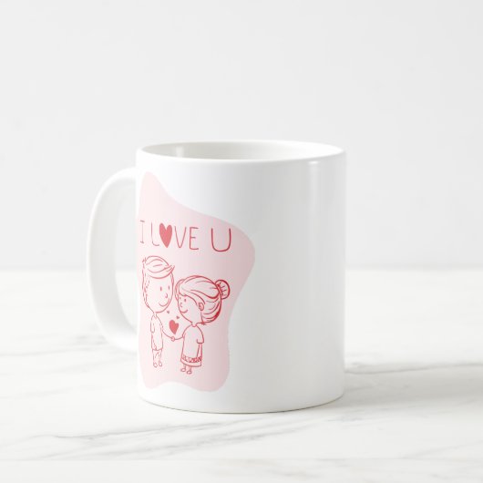 LOVE MUG コーヒーマグカップ (正面左)