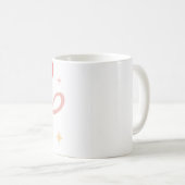 Love Mug – ロマンチックなハートと言葉"Love"in コーヒーマグカップ (正面右)