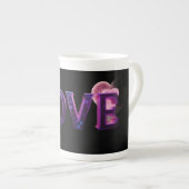 “LOVE” mug, featuring a bold, artistic design ボーンチャイナマグカップ (正面右)