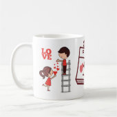 Love Mug, Valentine's Day Gift Coffee Mug  コーヒーマグカップ (左)
