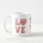 Love Mug, Valentine's Day Gift Coffee Mug  コーヒーマグカップ (左)