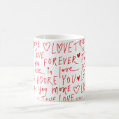 Love Mug, Valentine's Day Gift Coffee Mug  コーヒーマグカップ (中央)