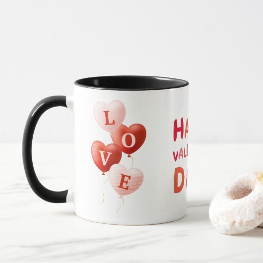 Love Mug, Valentine's Day Gift Coffee Mug  マグカップ (ドーナツ)