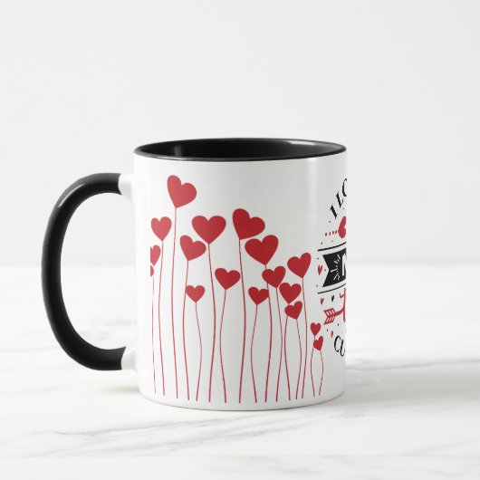 Love Mug, Valentine's Day Gift Coffee Mug  マグカップ (左)