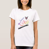 Love Multi-Couleurs Tシャツ (正面)