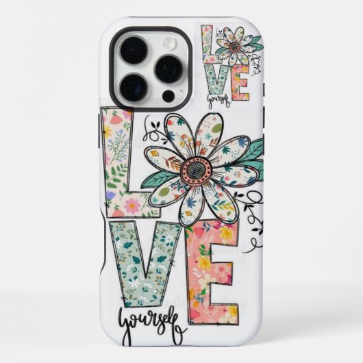 LOVE MULTY FLOWERS iPhone / iPad カーケース iPhoneケース (裏面)