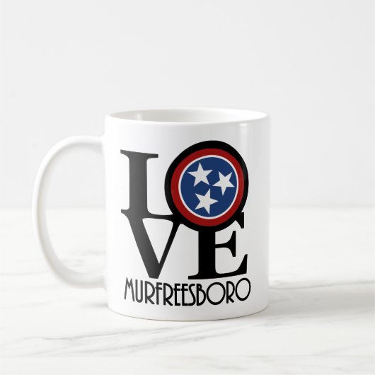 LOVE Murfreesboro 11oz コーヒーマグカップ (左)